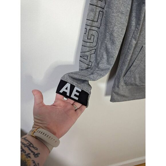 American Eagle Men's Active Striped Hoodie Sweatshirt - Size XS - Picture 4 of 10